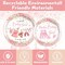 140Pcs Baby Shower Decorations for Girls,Pink Girl Baby Shower Gender Reveal Birthday Decorations Party Tableware Set Paper Plates Cups Napkins Plastic Forks Knives Spoon for 20 Guests